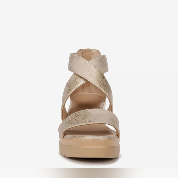 SOUL Naturalizer Goodtimes Wedge Strappy Gold Sandal Suze 11W - Picture 6 of 15